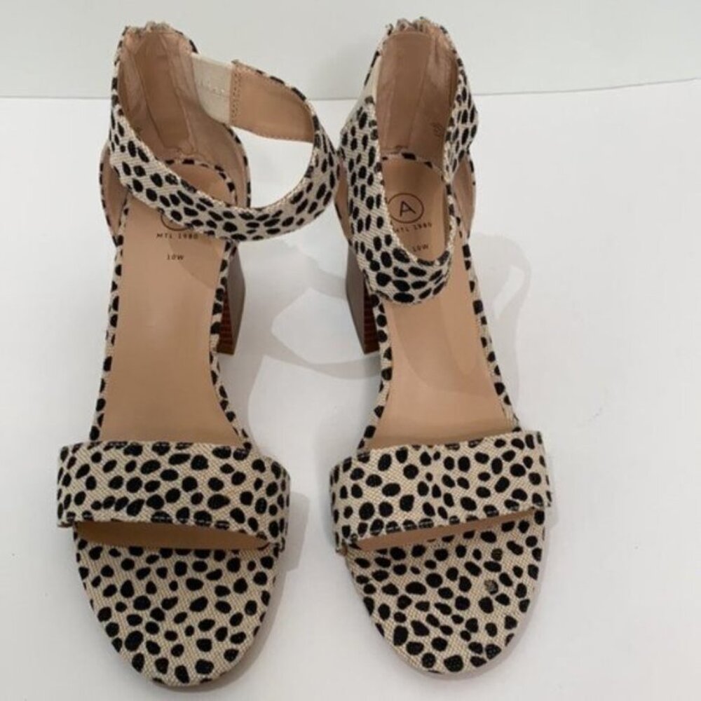 Addition Elle Wide Ankle Strap Cheetah Print Sandal size 10W NWOB - Picture 6 of 9